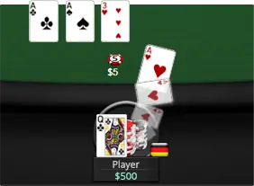 GG扑克牌桌功能：只亮一张底牌操作示例